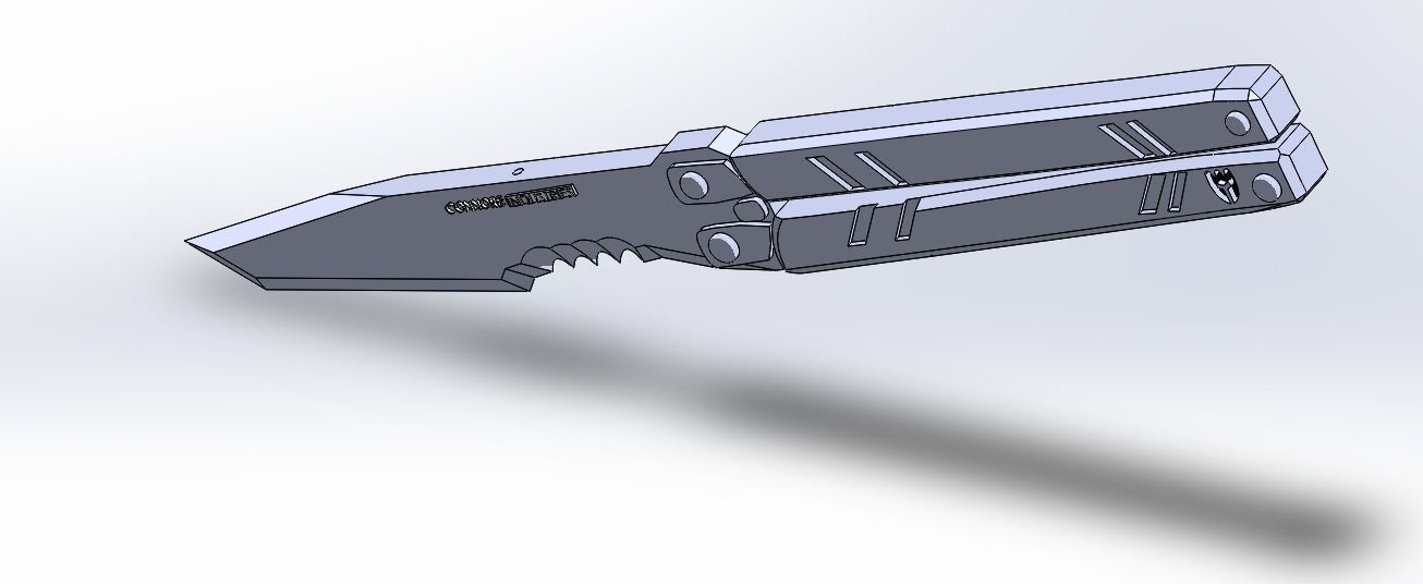 VALORANT NEW BUTTERFLY KNIFE 3D print model_2