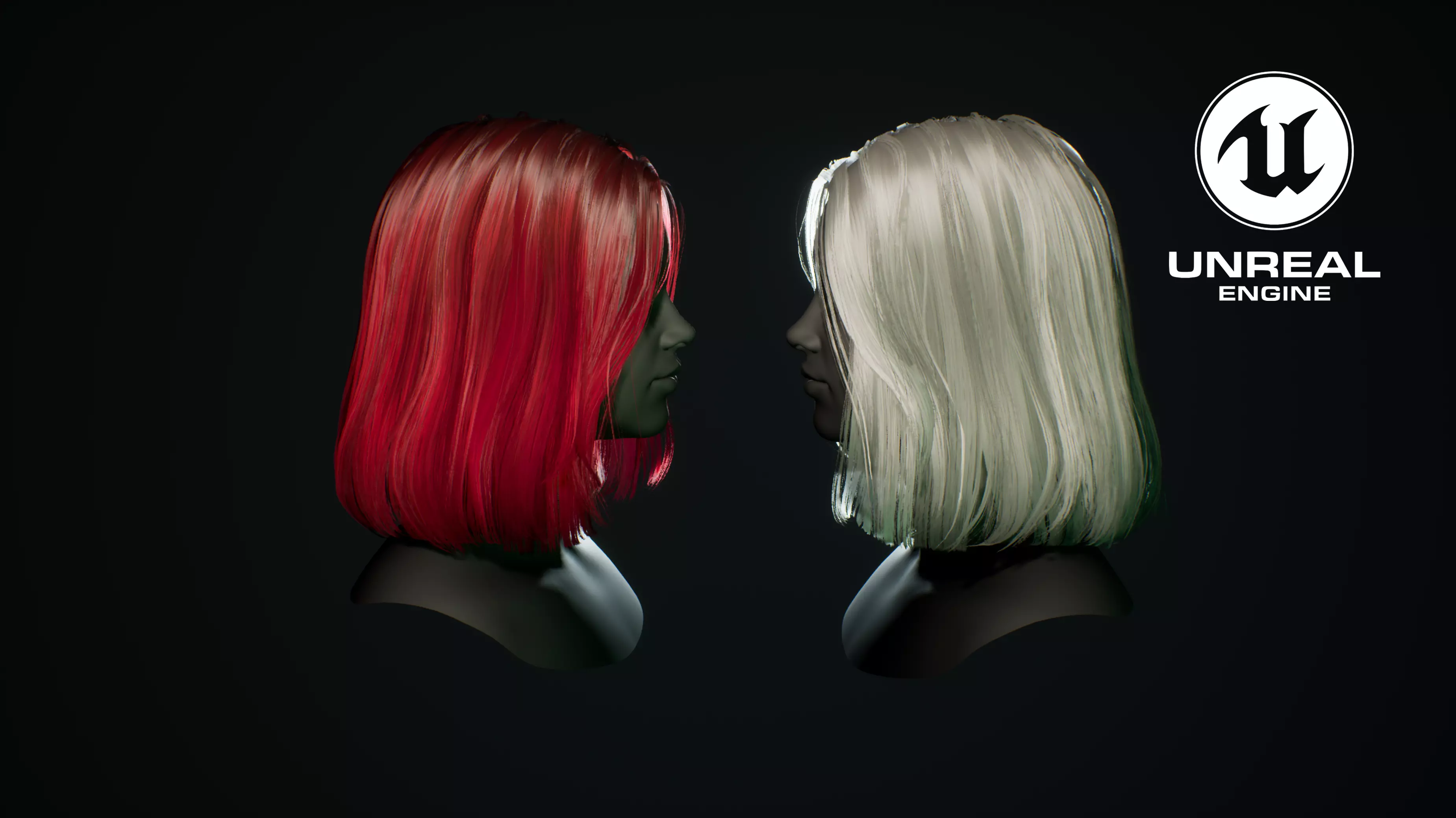 Bob hairstyle Low-poly 3D model_0