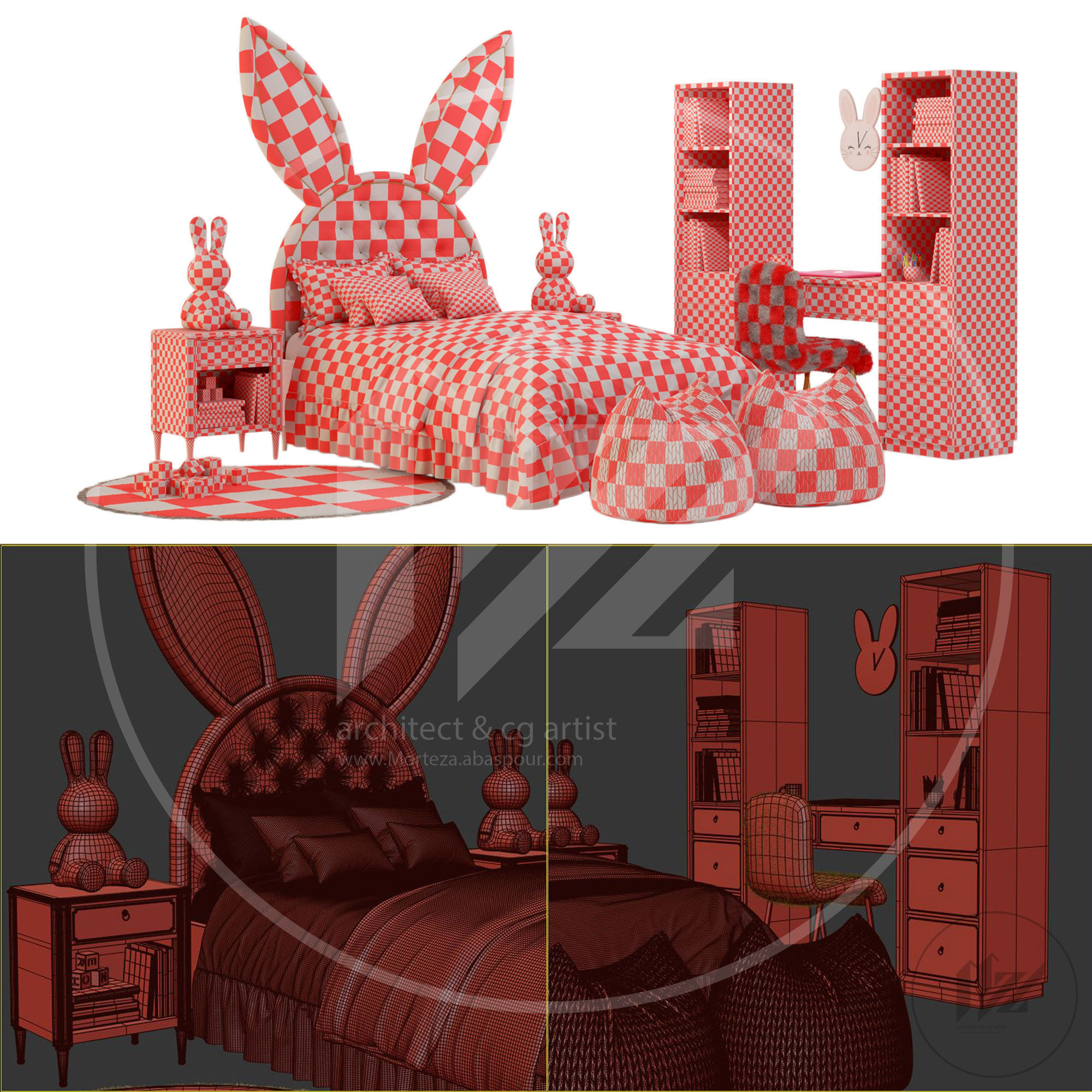 Circu Bed 3D model_6