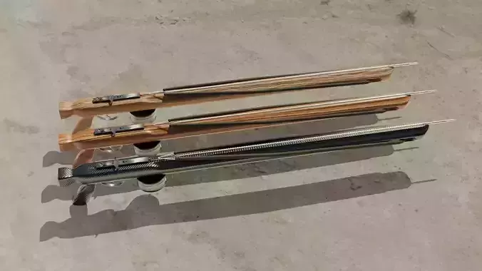 Speargun 3D models Low-poly 3D model