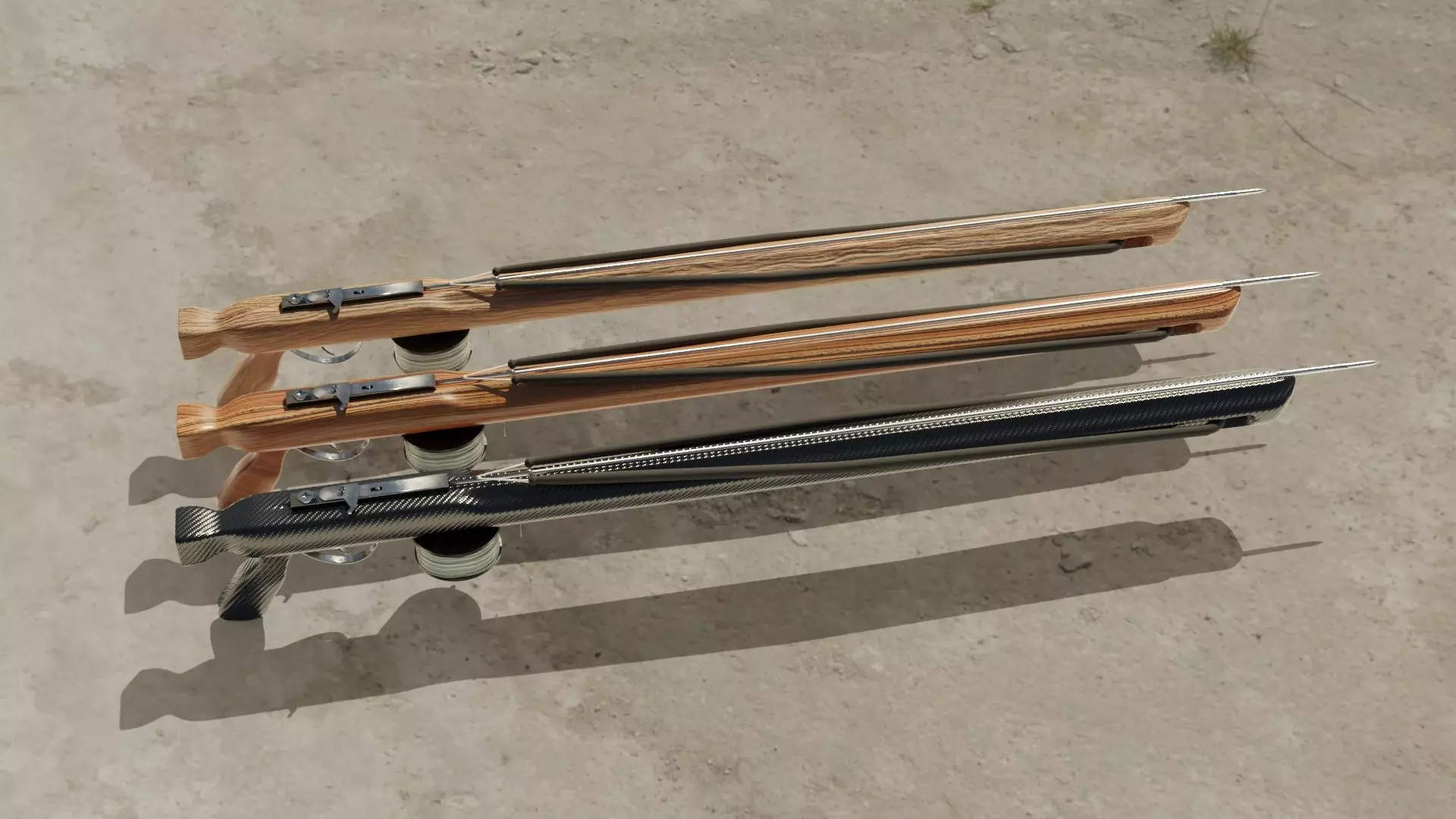 Speargun 3D models Low-poly 3D model