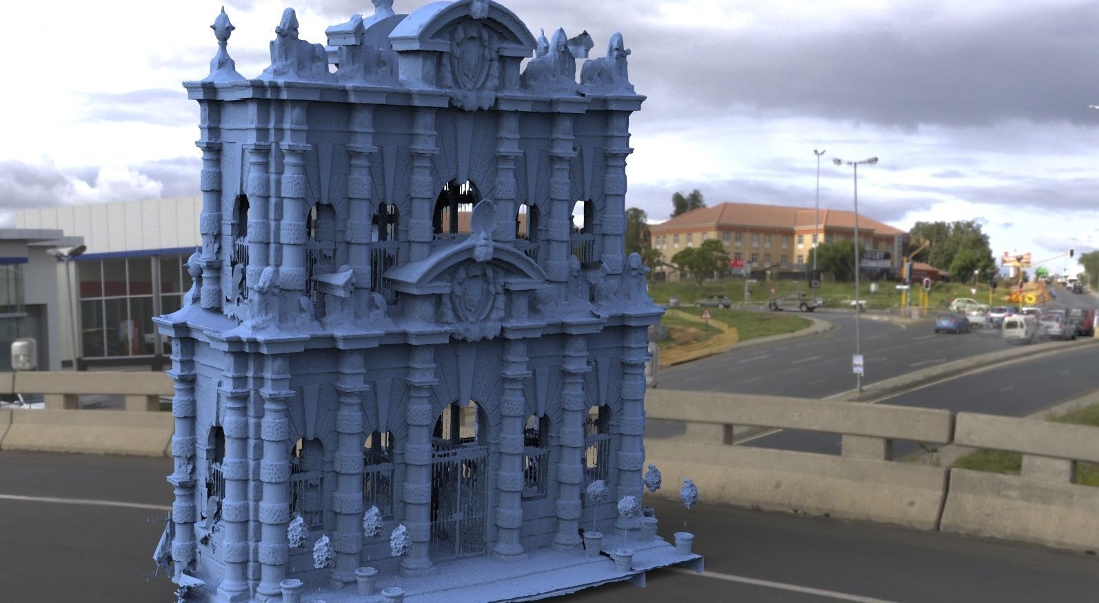 Fantasy architecture architecture hotel 1  3D model_1