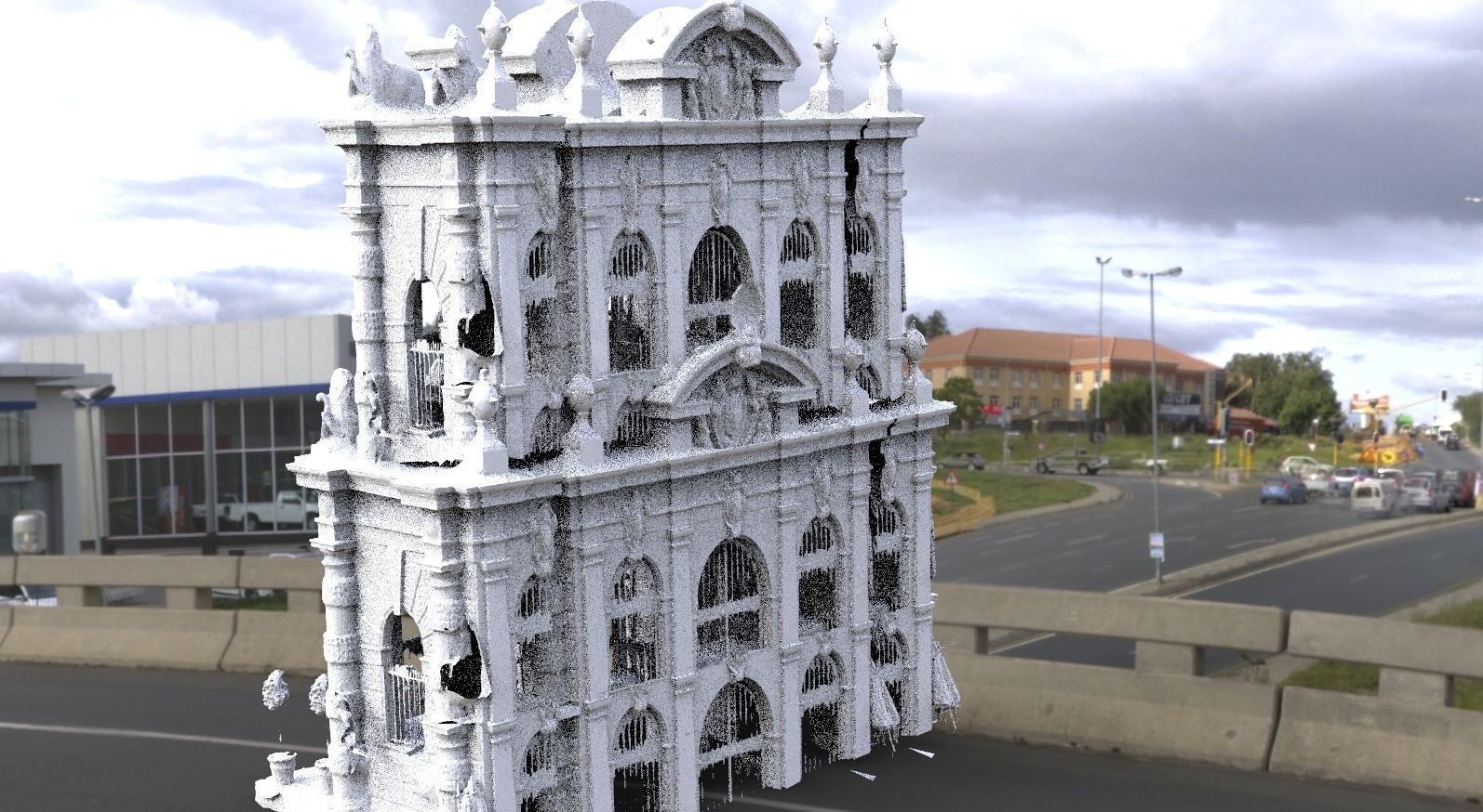 Fantasy architecture architecture hotel 1  3D model_2