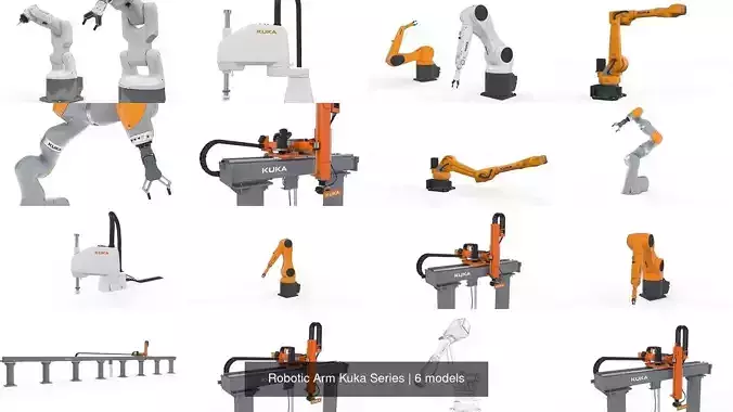 Robotic Arm Kuka Series 3D Model Collection