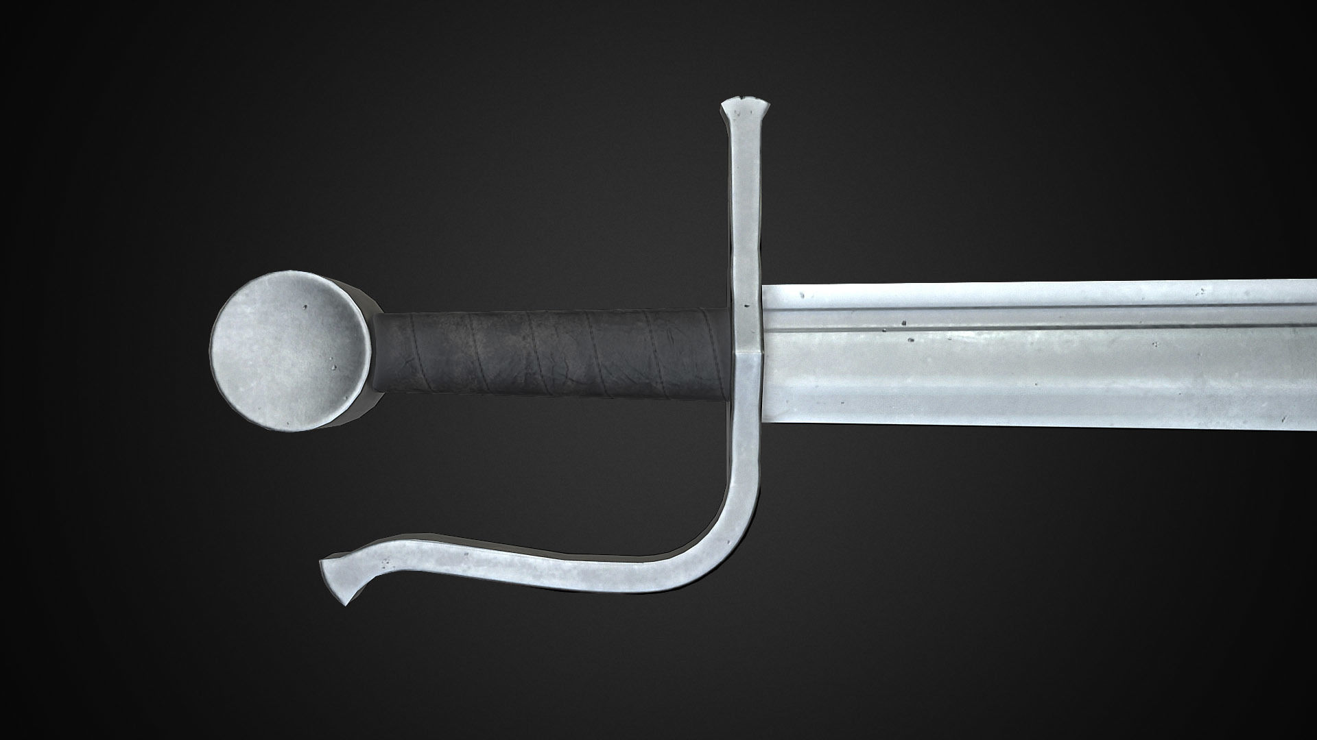Medieval One Hand Swords with Scabbard Pack Low-poly 3D model_26