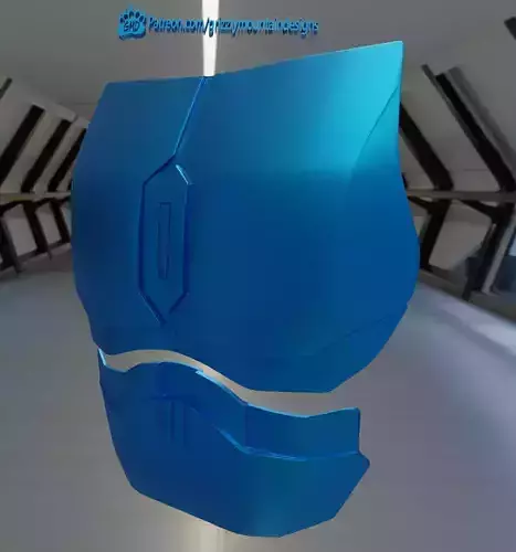 Male Bo Katan style Chest armor universal 3D print model