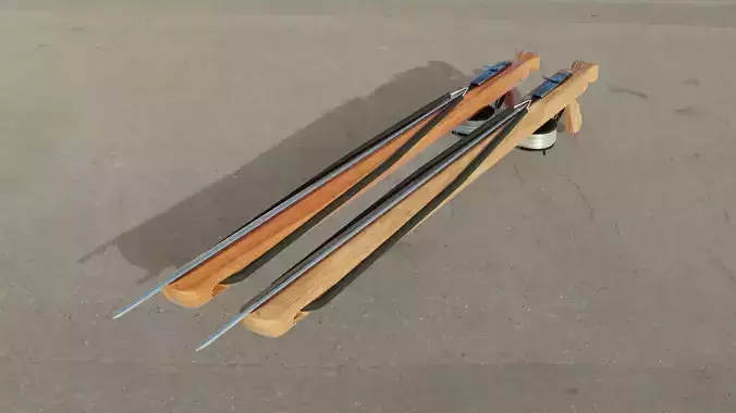 Speargun 3D models Low-poly 3D model