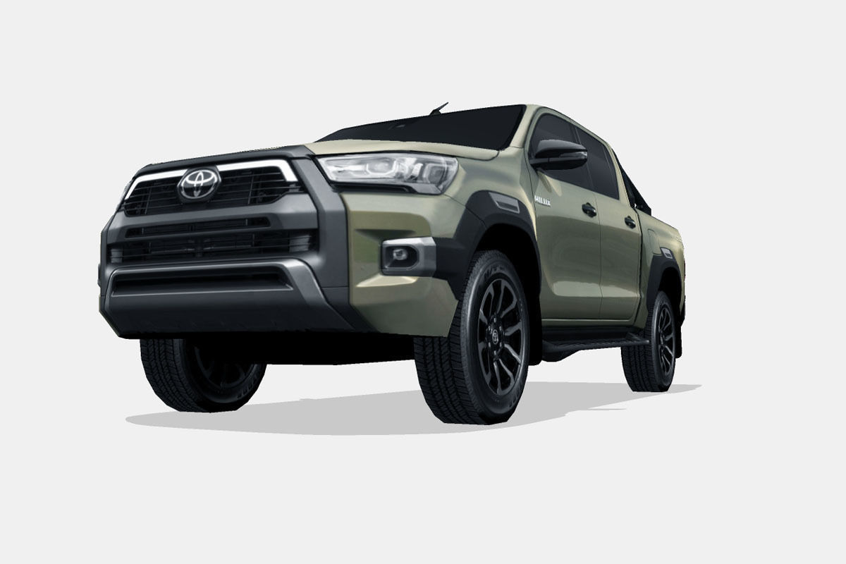 Toyota Hilux 2021 Low-poly 3D model_4