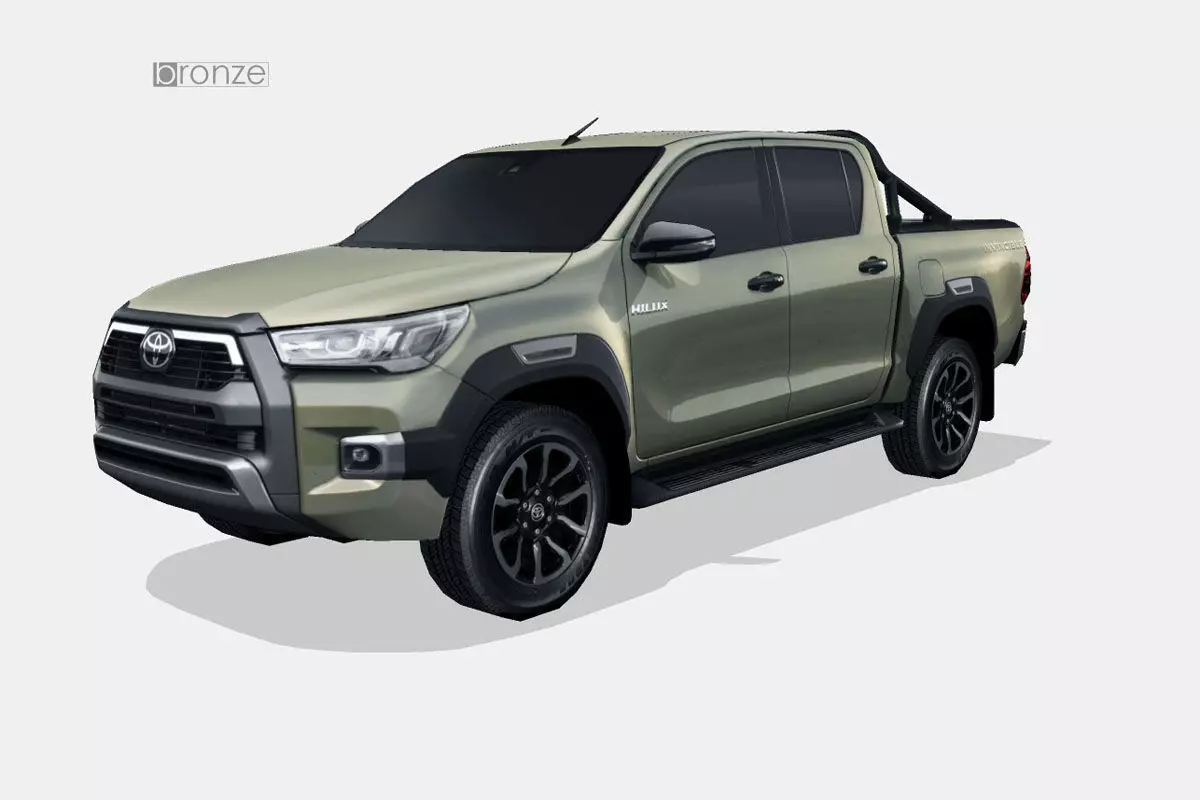 Toyota Hilux 2021 Low-poly 3D model_0