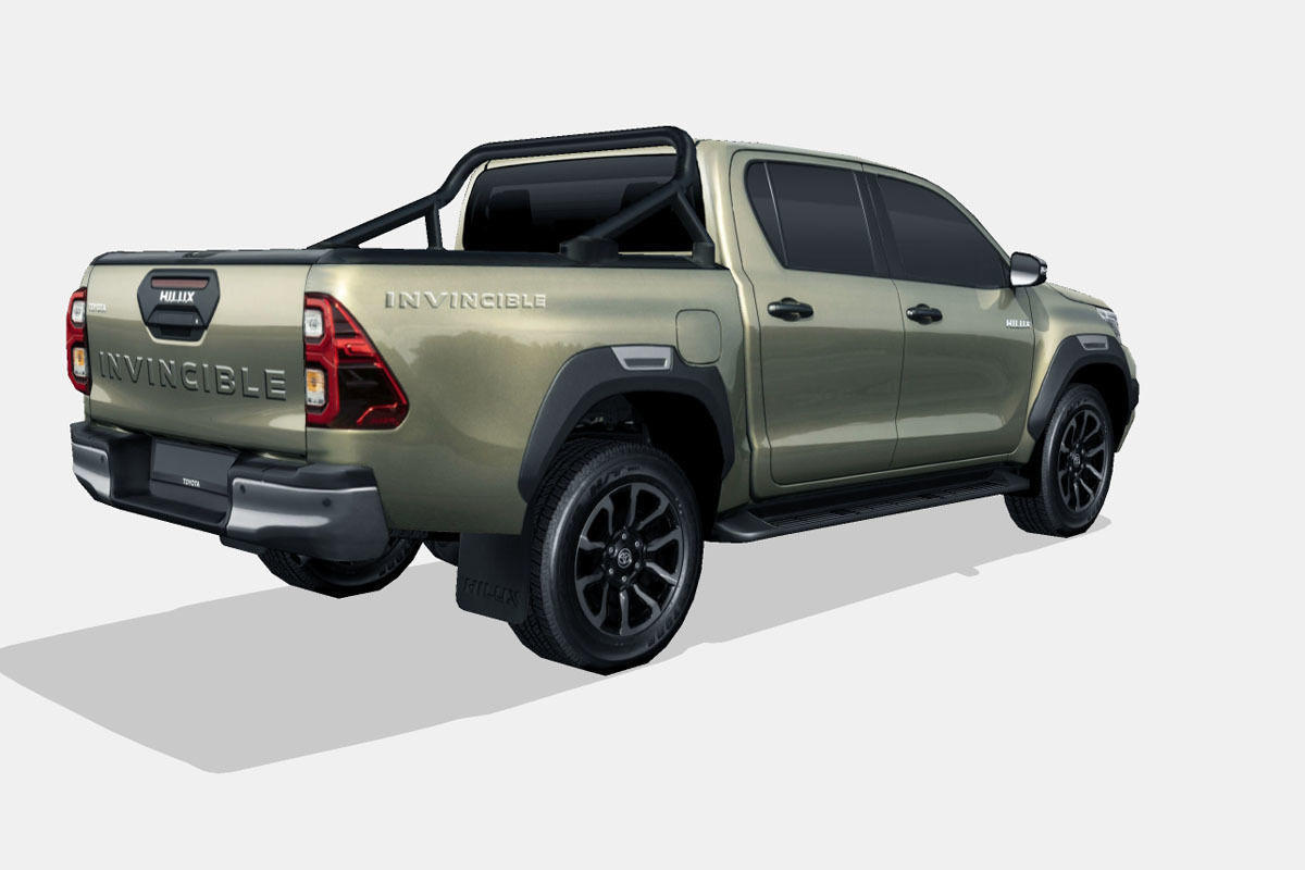 Toyota Hilux 2021 Low-poly 3D model_2