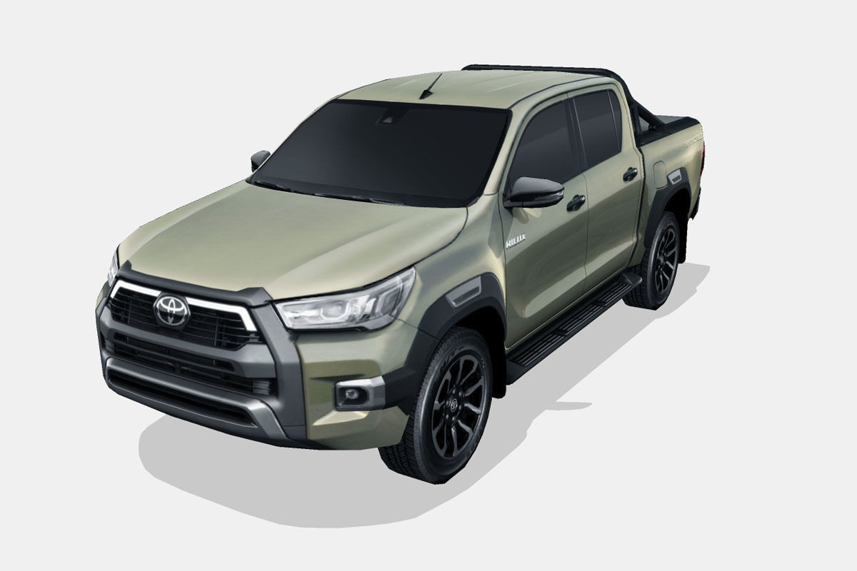 Toyota Hilux 2021 Low-poly 3D model_5