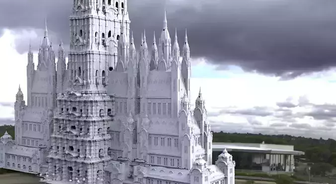 Fantasy architecture Mayan temple version 2 grand and epic