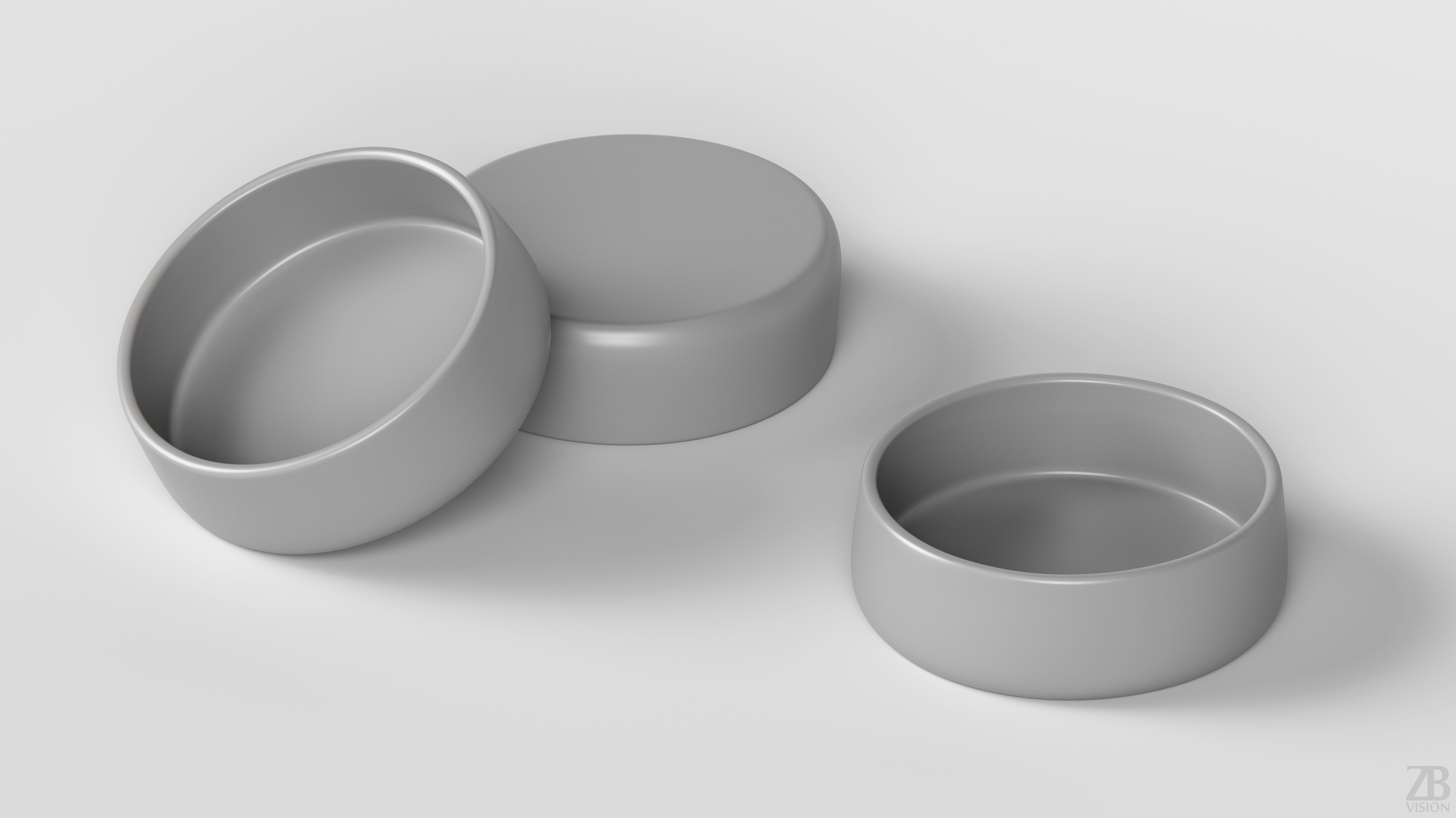 Wooden Bowl 3D model_3