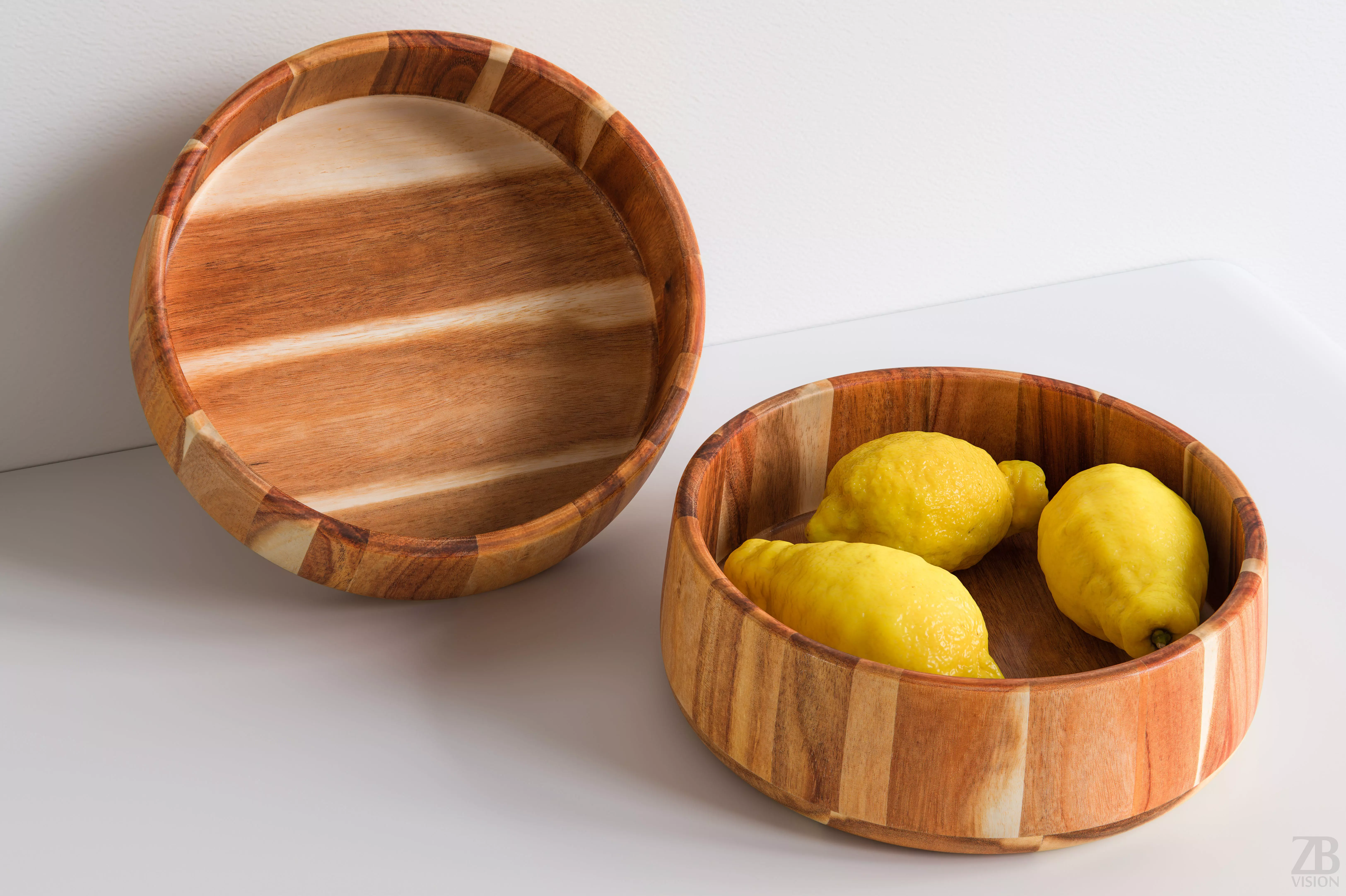 Wooden Bowl 3D model_0