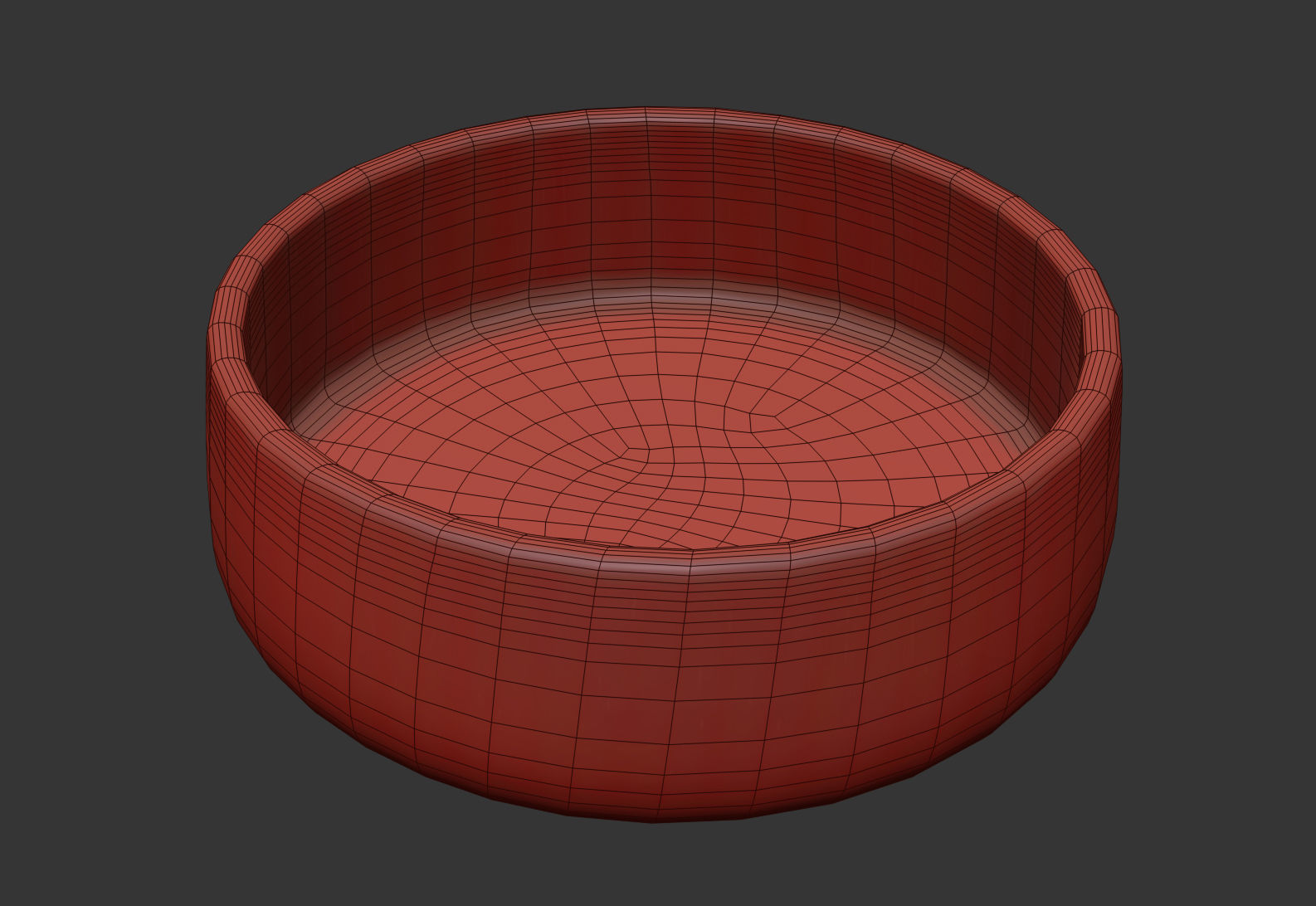 Wooden Bowl 3D model_9