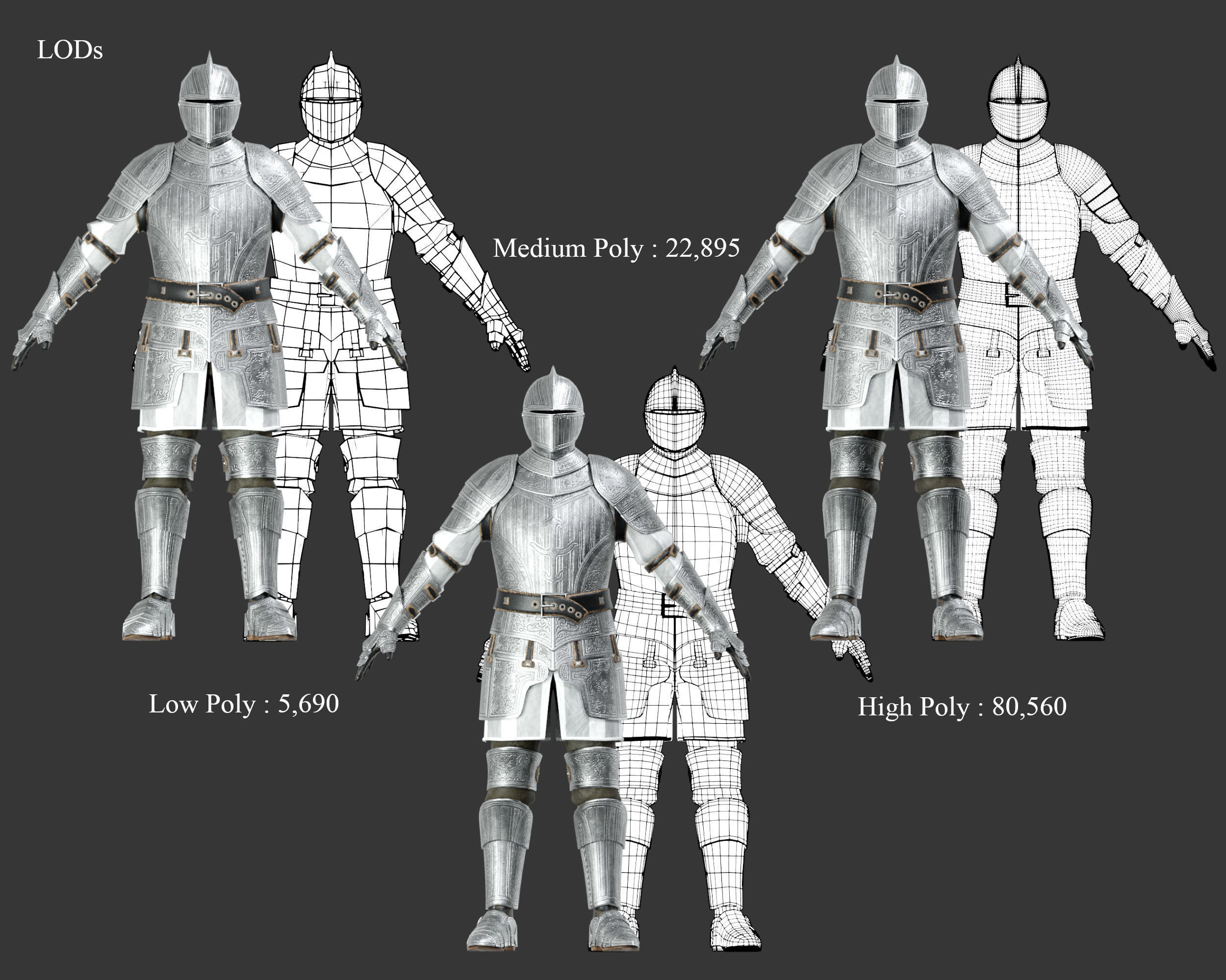 Medieval Collection Elegant Armor and Helmets _3