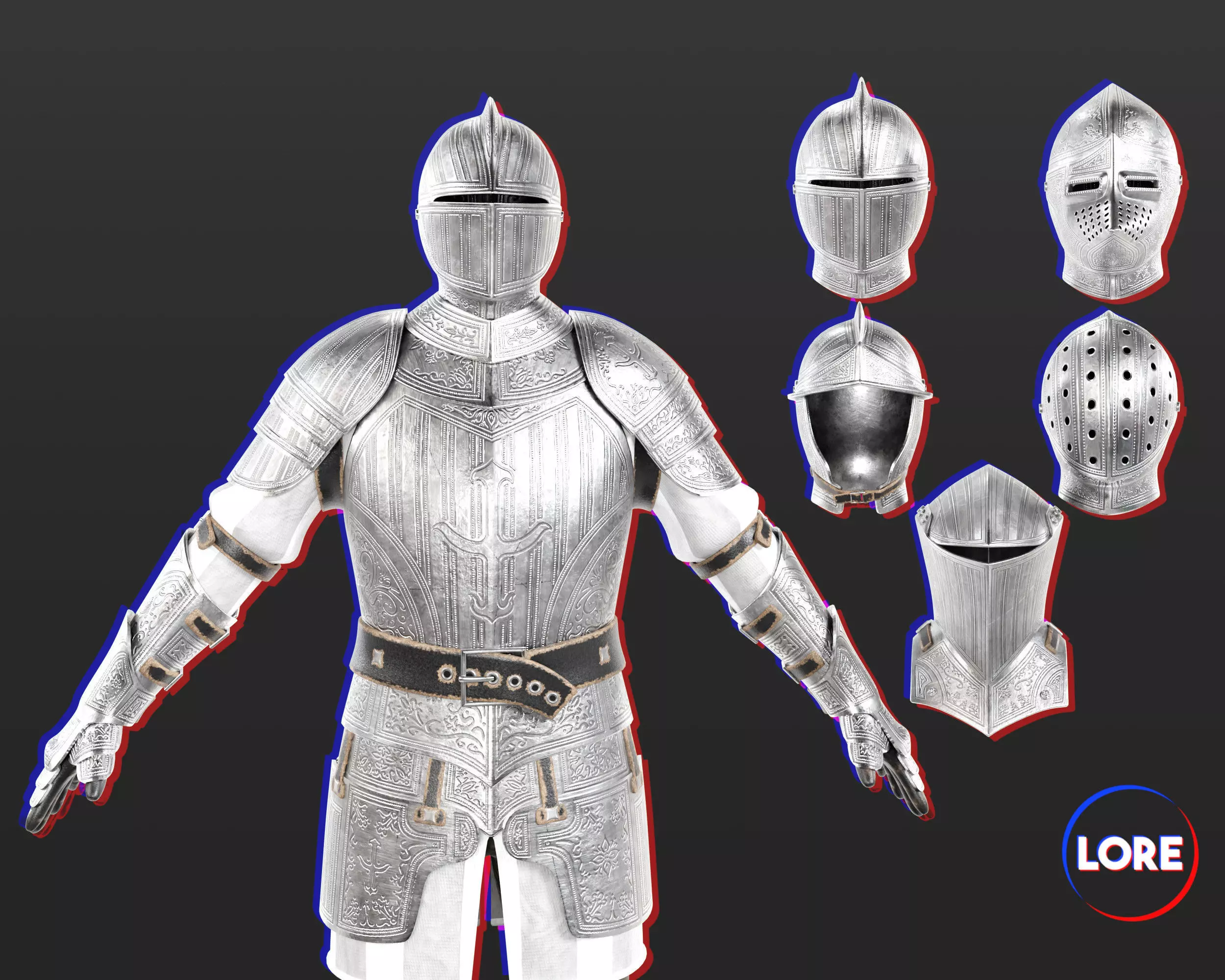 Medieval Collection Elegant Armor and Helmets _0