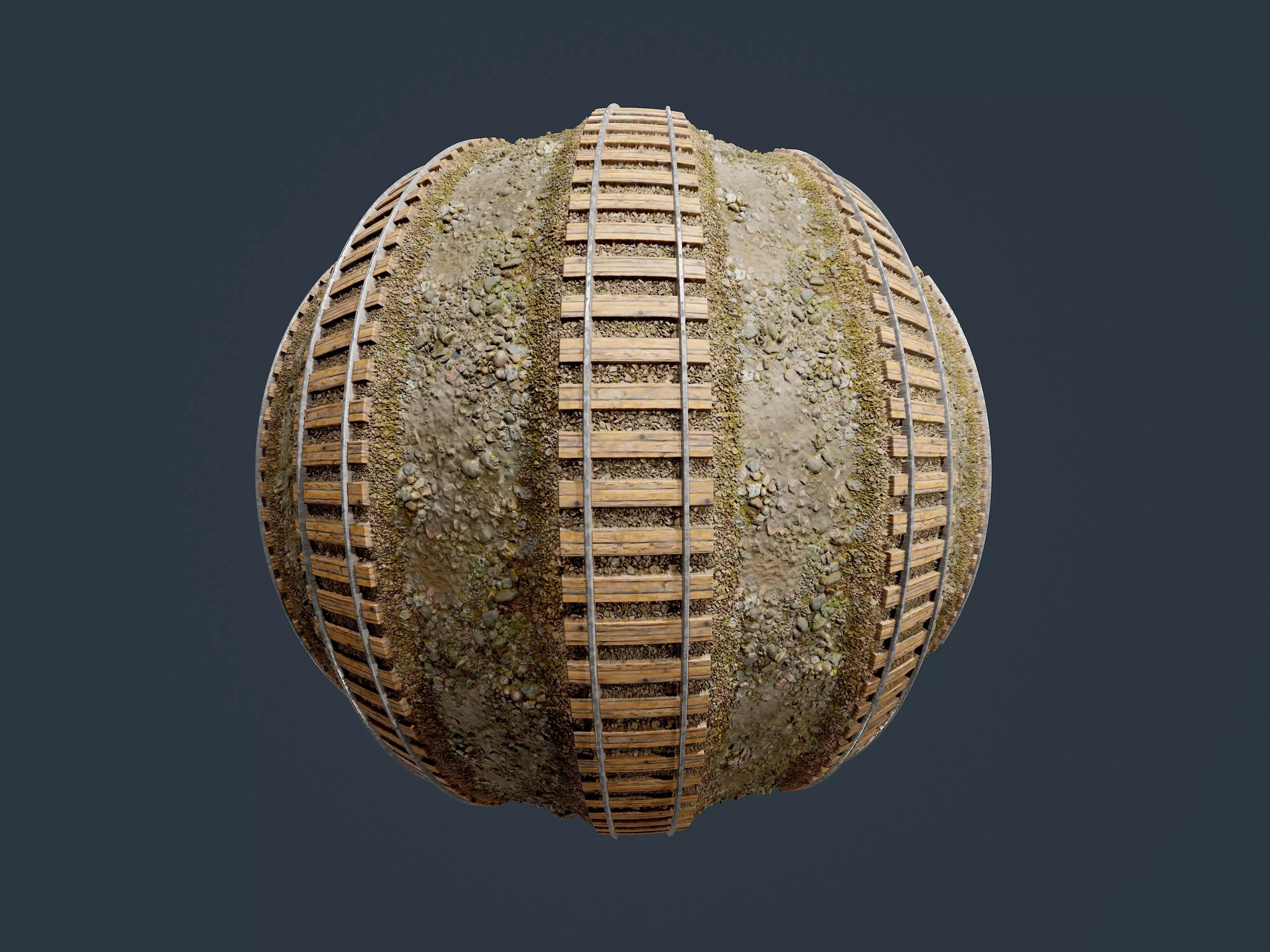 Train Tracks Seamless PBR Texture 01 Texture_0