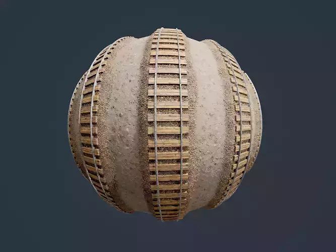 Train Tracks Seamless PBR Texture 02