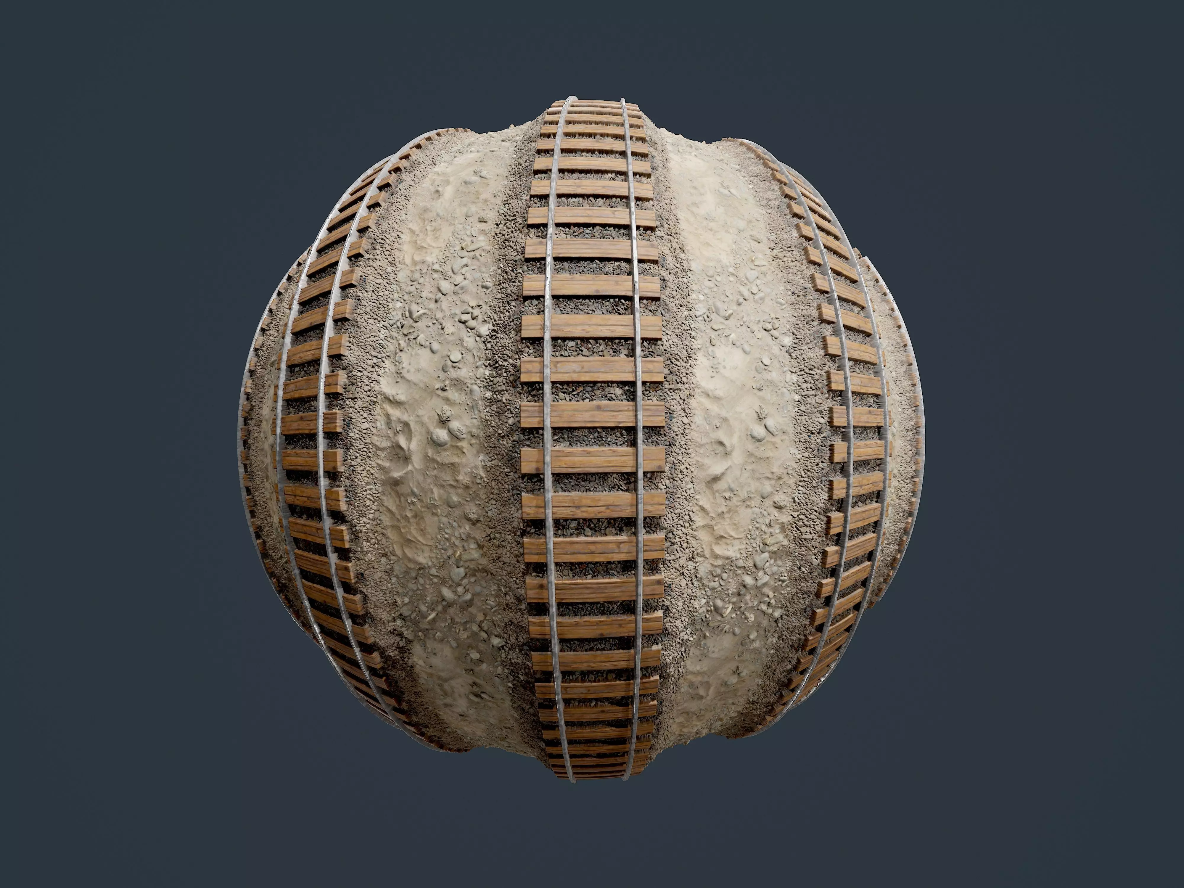 Train Tracks Seamless PBR Texture 03 Texture_0