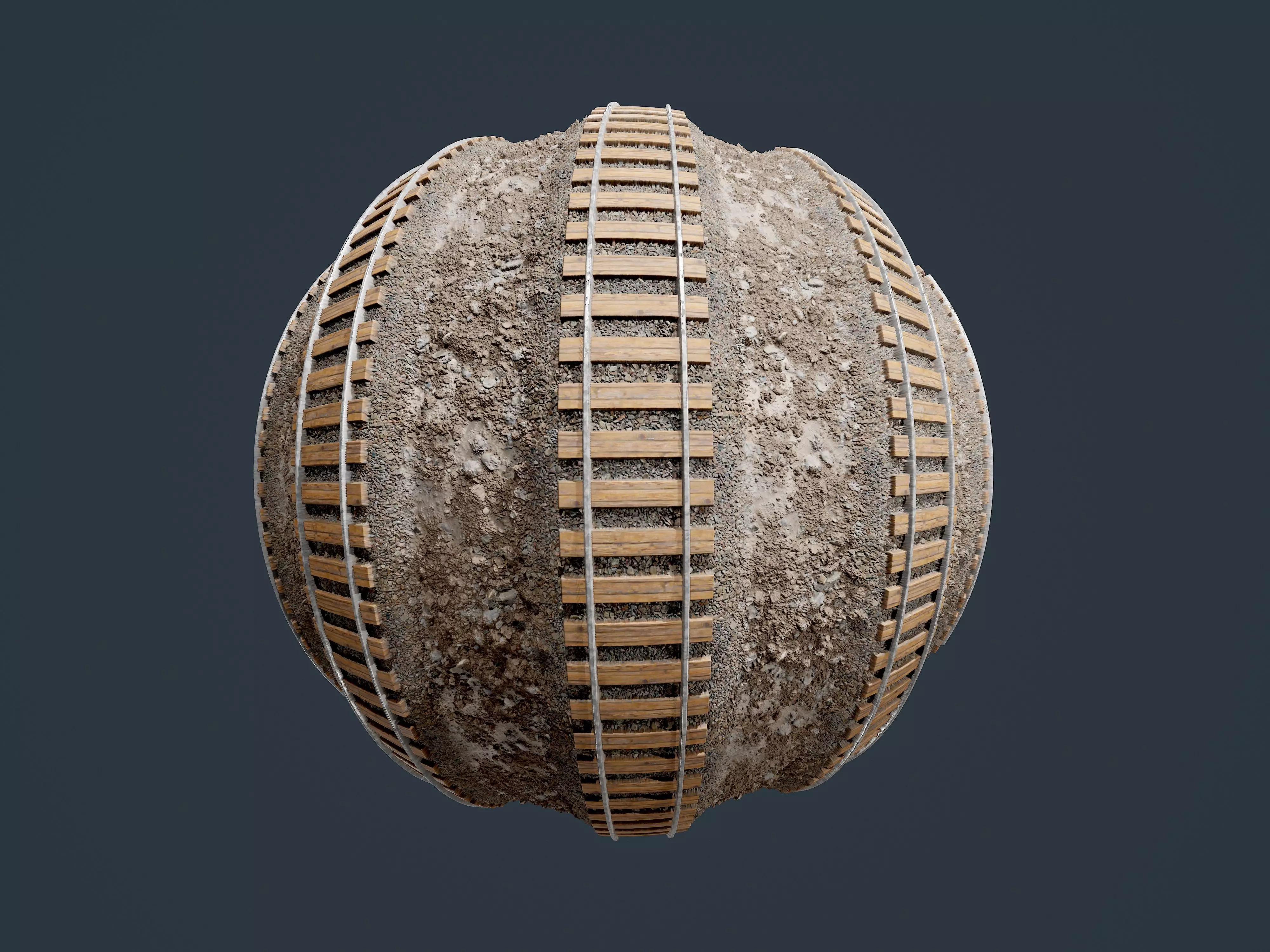 Train Tracks Seamless PBR Texture 07 Texture_0