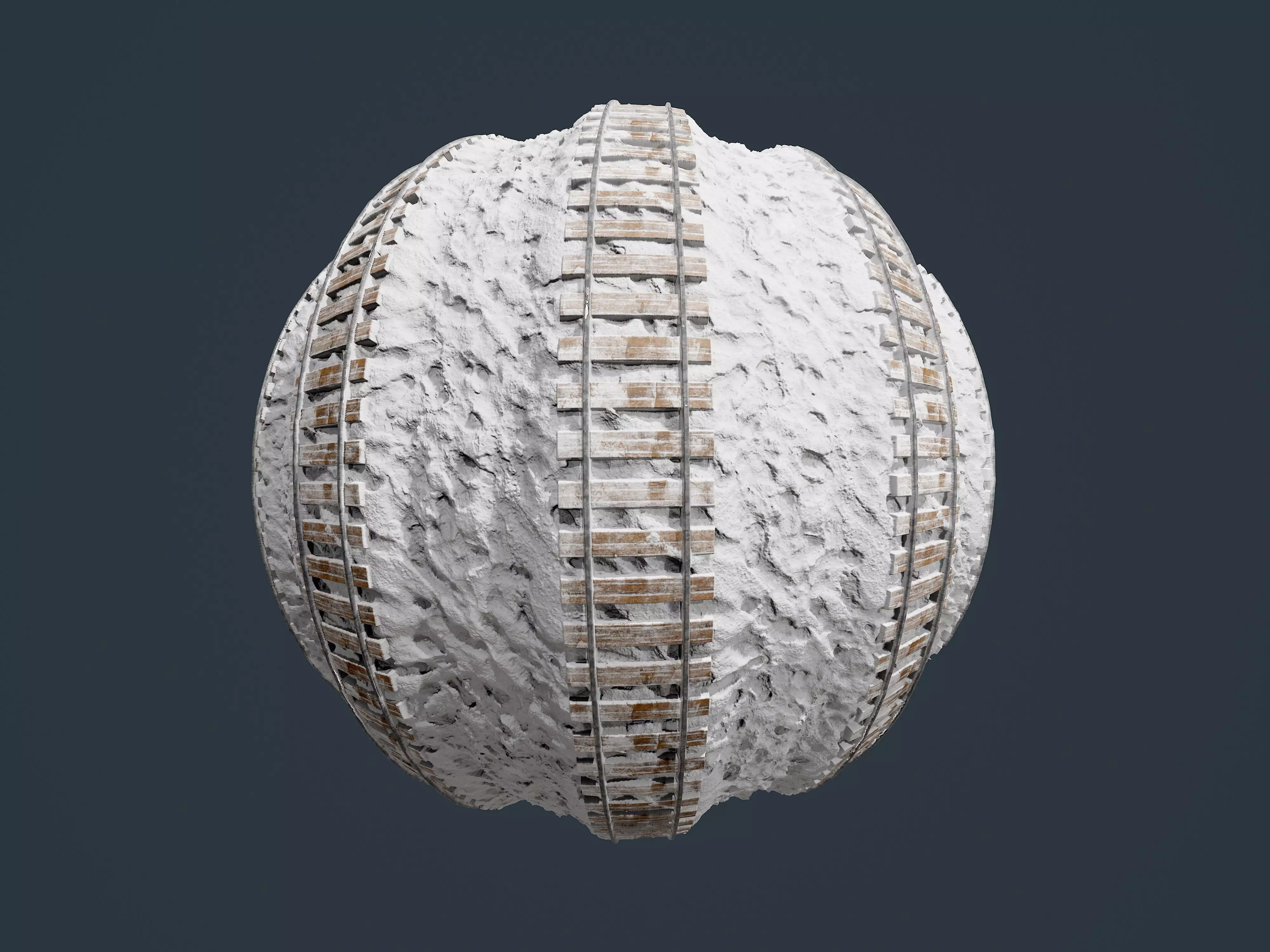 Train Tracks Seamless PBR Texture 09 Texture_0