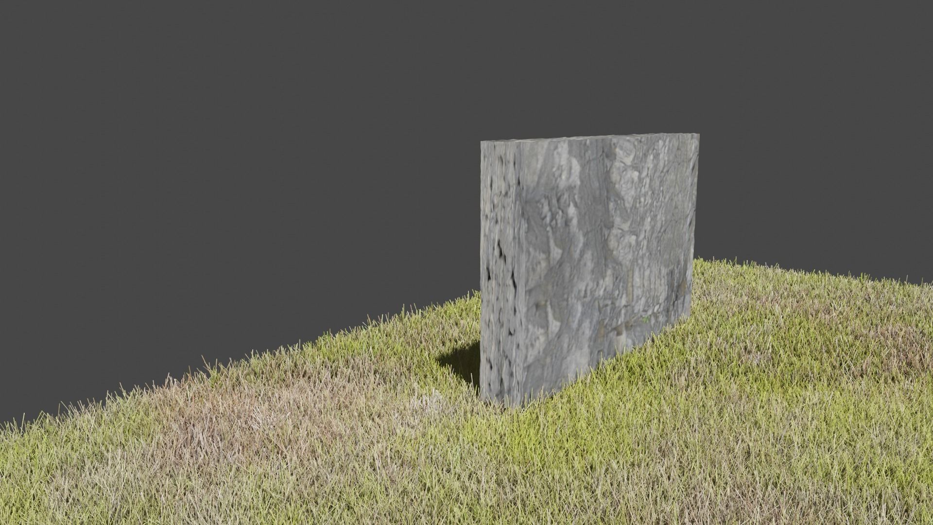 old stone wall 2 models Low-poly 3D model_4