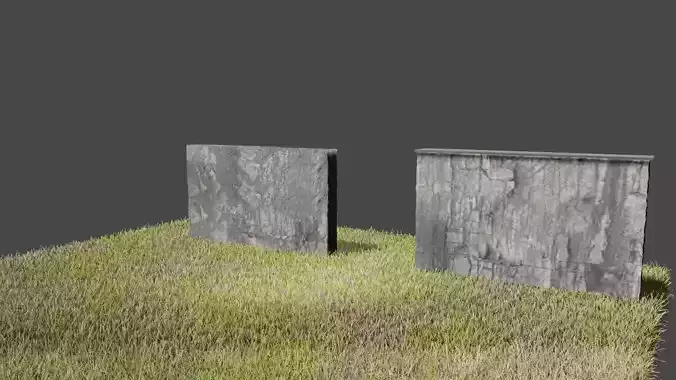 old stone wall 2 models
