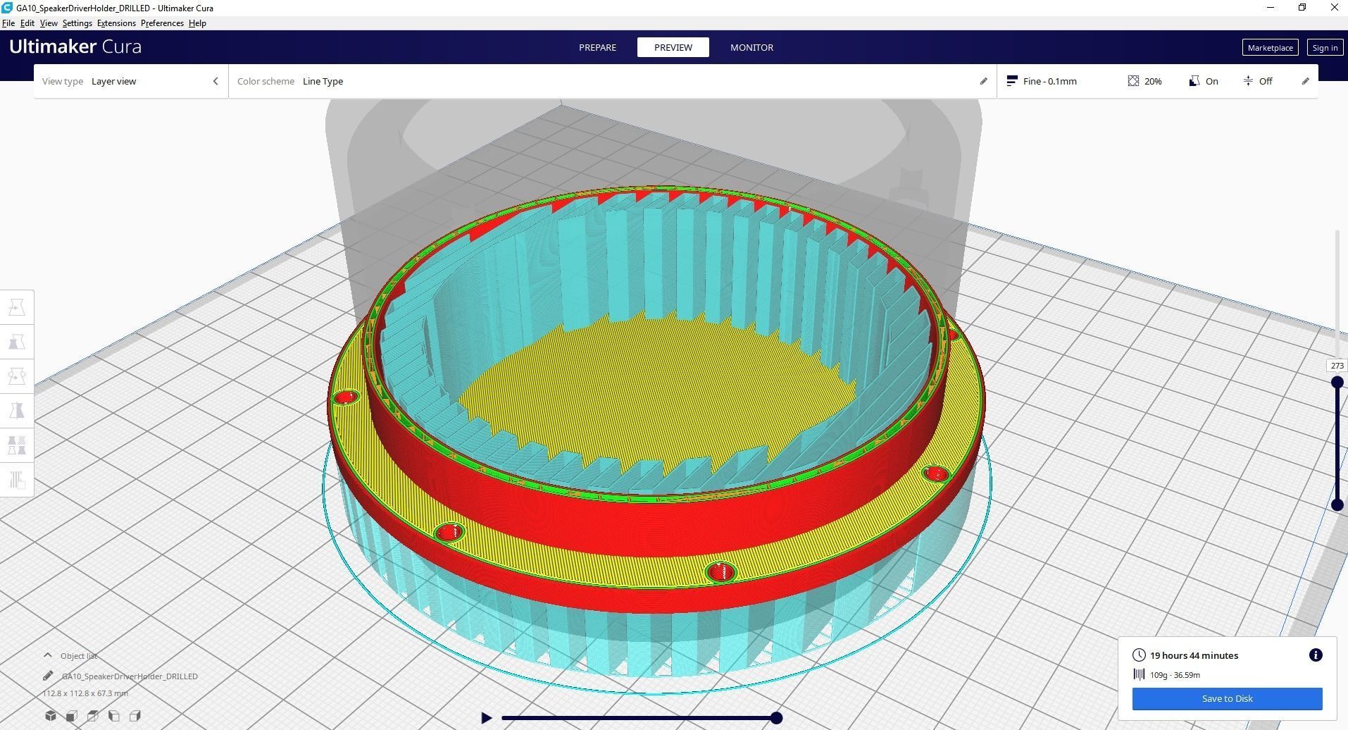 3D Printable Spherical Omnidirectional Speaker 220mm by 220mm  3D model_26