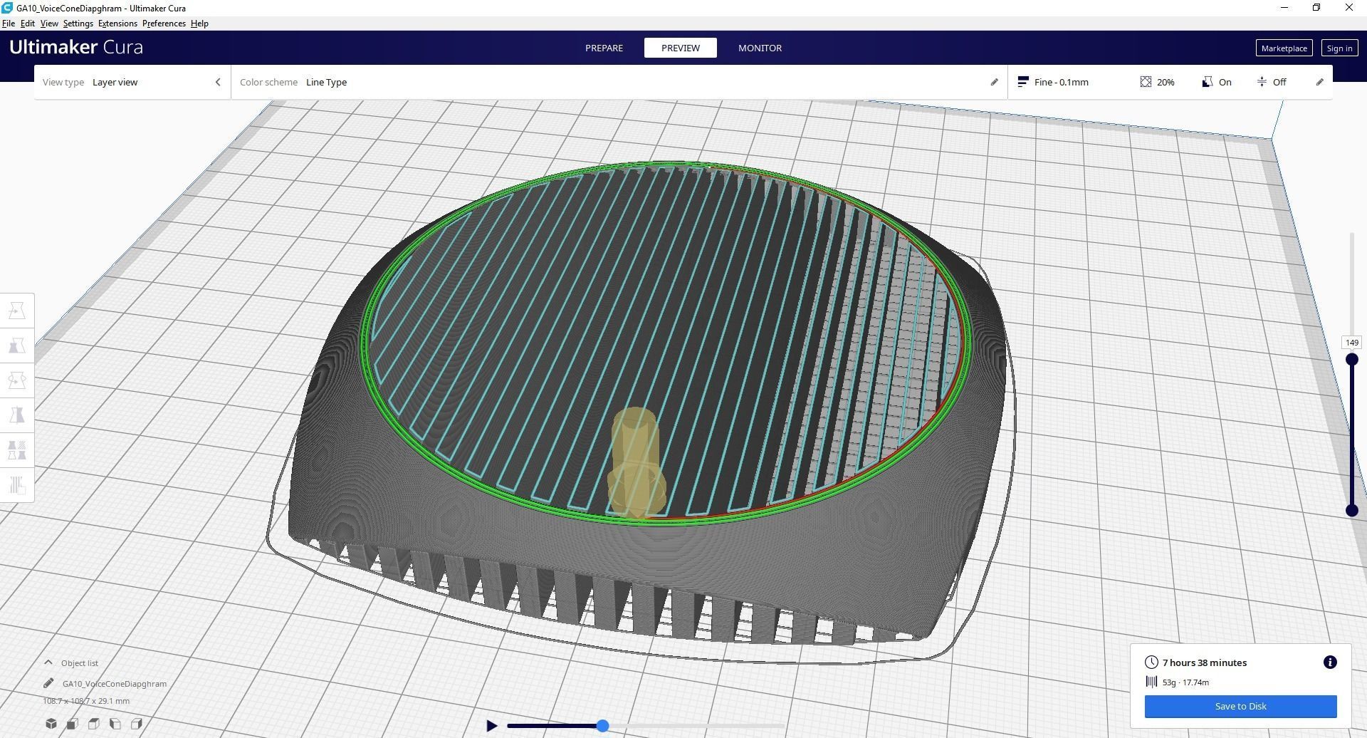 3D Printable Spherical Omnidirectional Speaker 220mm by 220mm  3D model_29