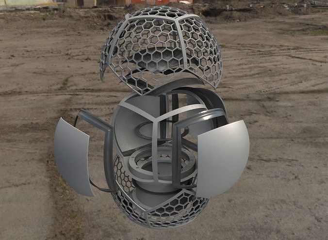 3D Printable Spherical Omnidirectional Speaker 220mm by 220mm  3D model
