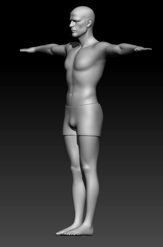 Man 3 Free 3D model_9
