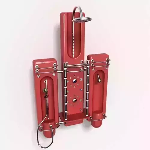 Red Modern Shower Panel