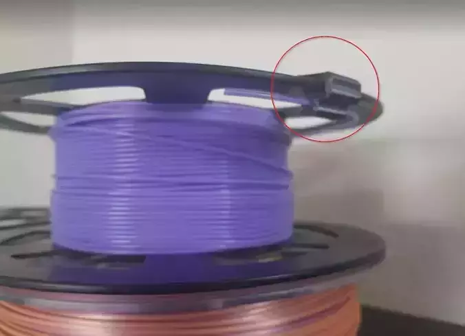 Filament stowing clip