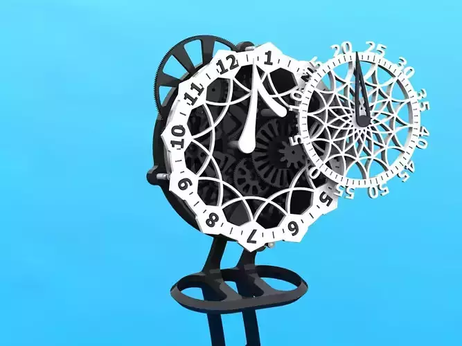 Unique Clock 3D print model