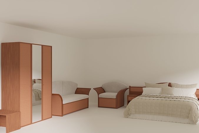 Furniture of bedroom 3D model
