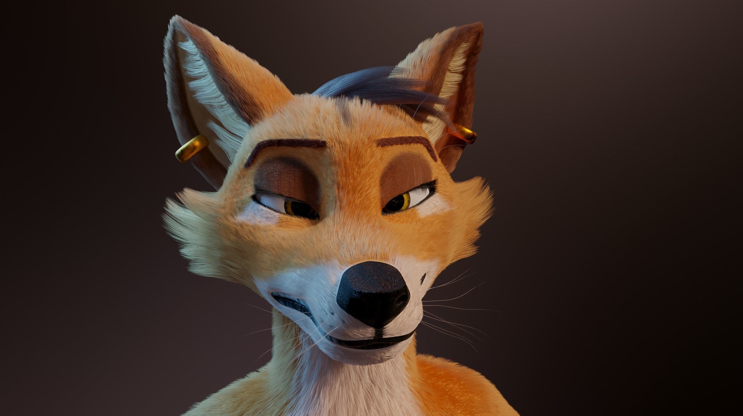 Zoe Anthro Fox 3D model_34
