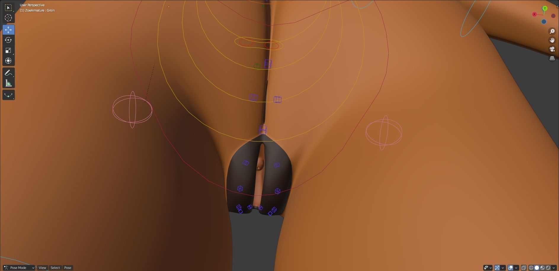 Zoe Anthro Fox 3D model_40