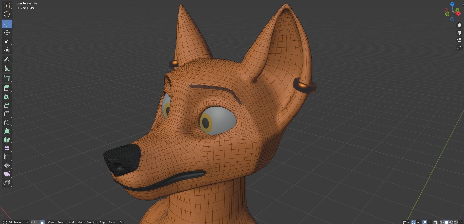 Zoe Anthro Fox 3D model_51