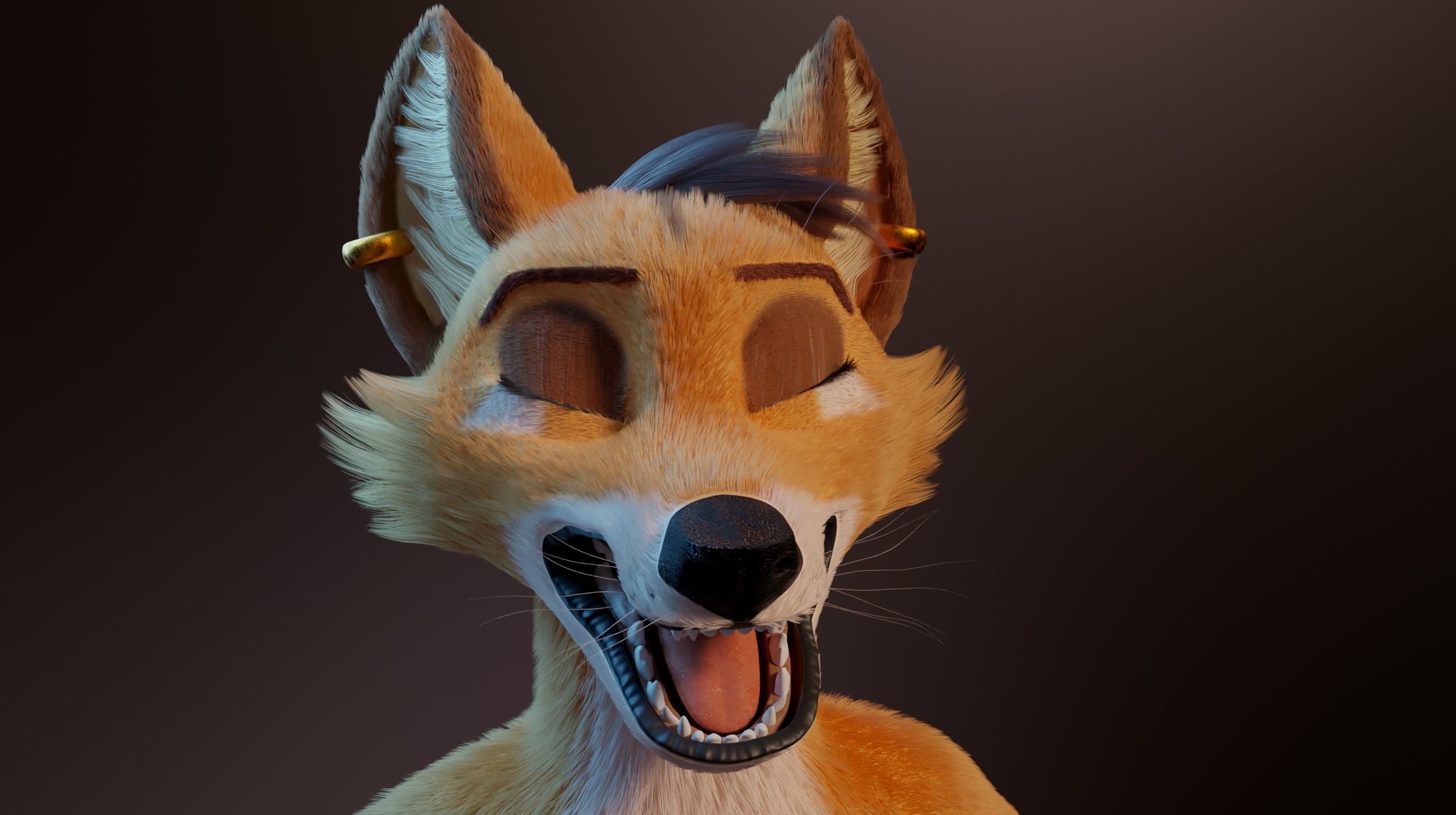 Zoe Anthro Fox 3D model_36