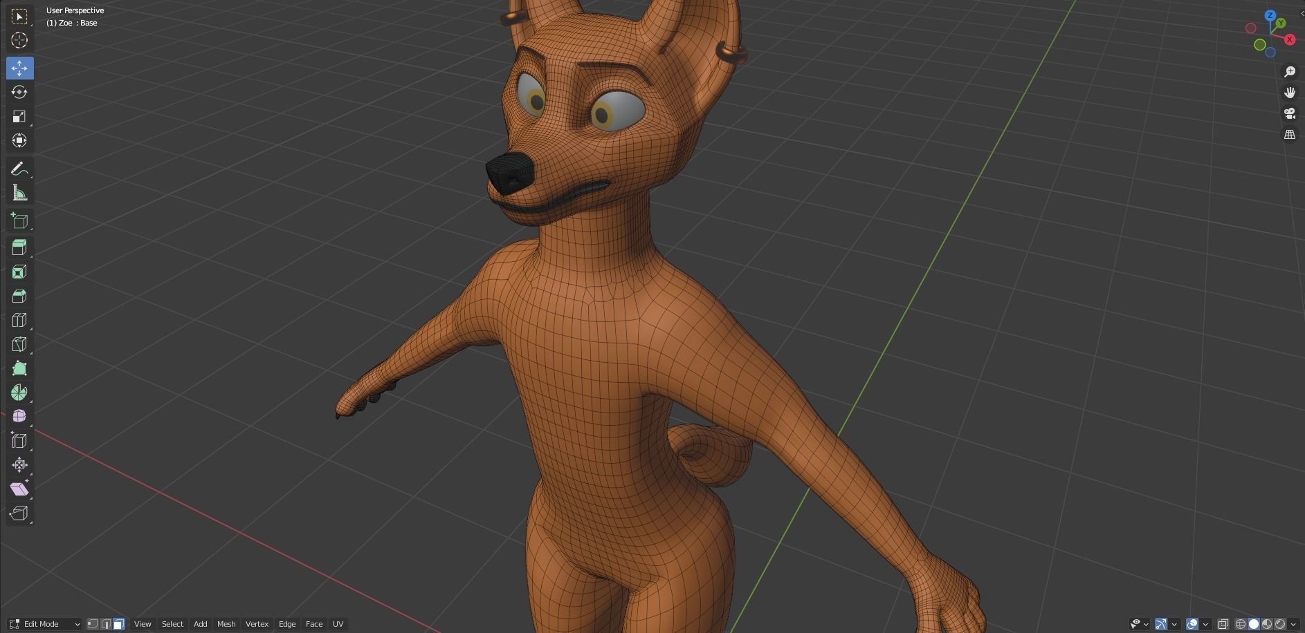 Zoe Anthro Fox 3D model_54