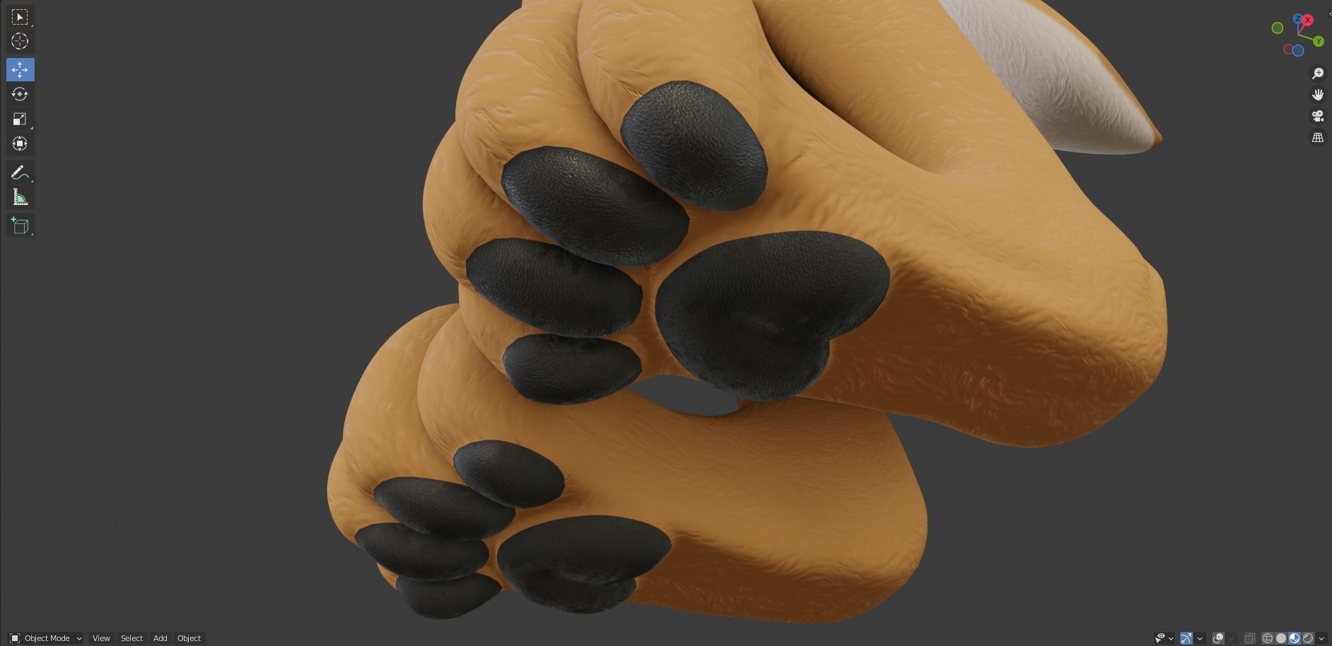 Zoe Anthro Fox 3D model_47