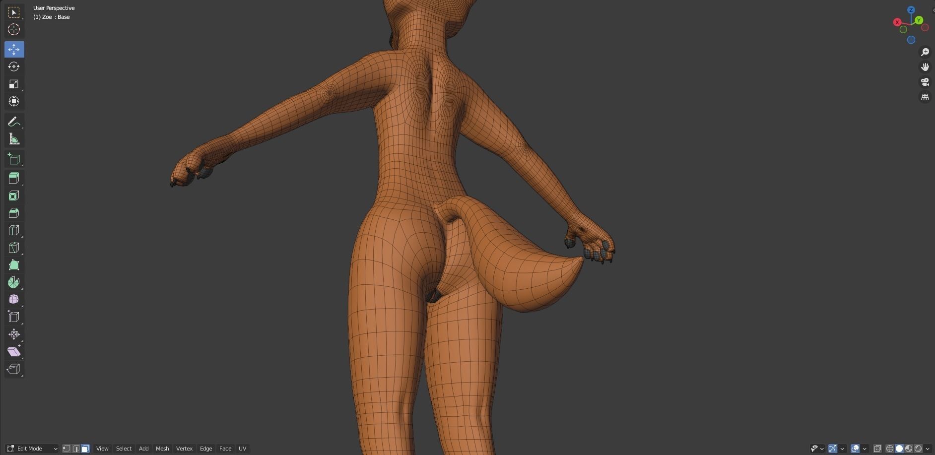 Zoe Anthro Fox 3D model_60