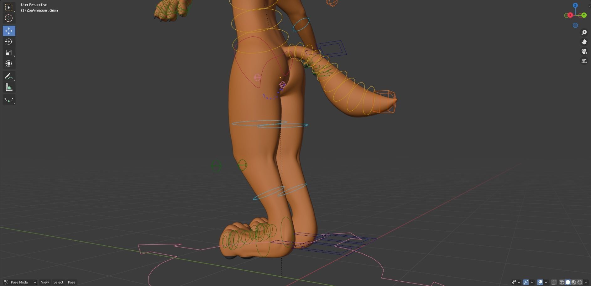 Zoe Anthro Fox 3D model_38