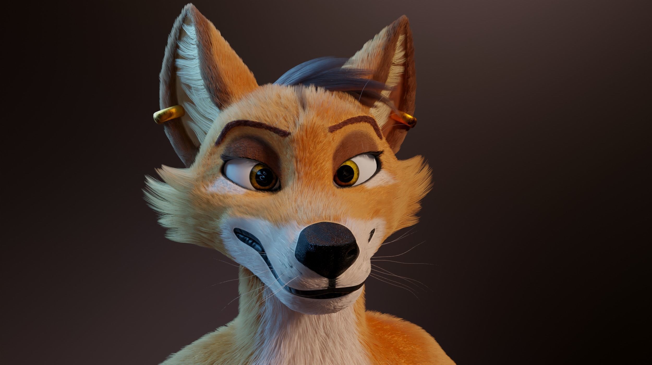 Zoe Anthro Fox 3D model_32