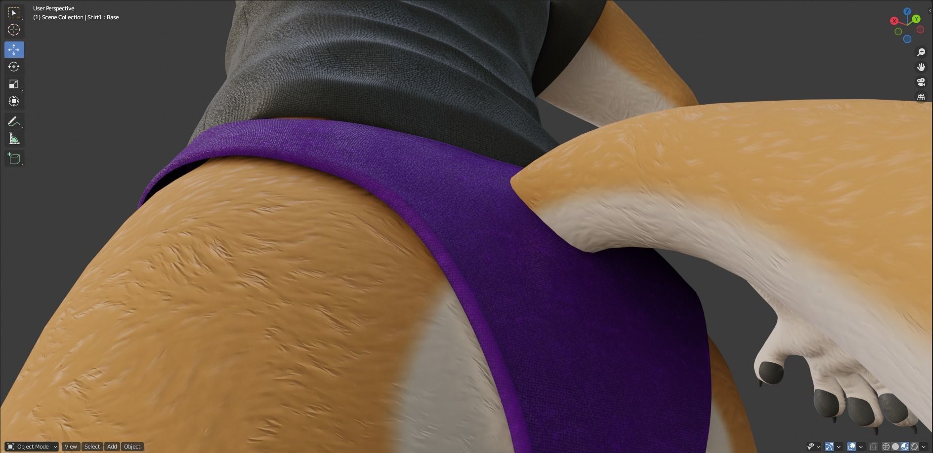 Zoe Anthro Fox 3D model_73