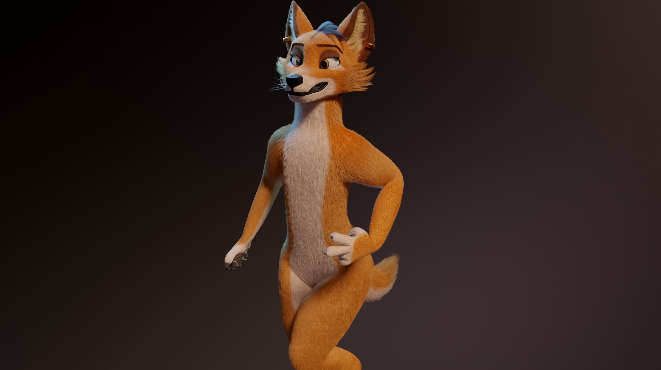Zoe Anthro Fox 3D model_18