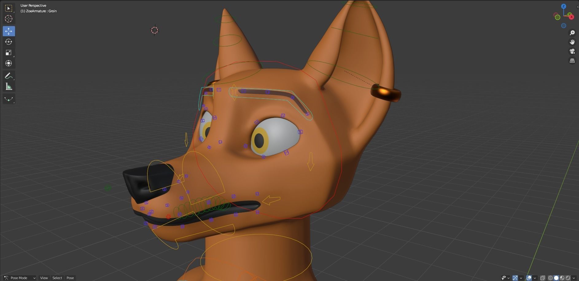 Zoe Anthro Fox 3D model_42