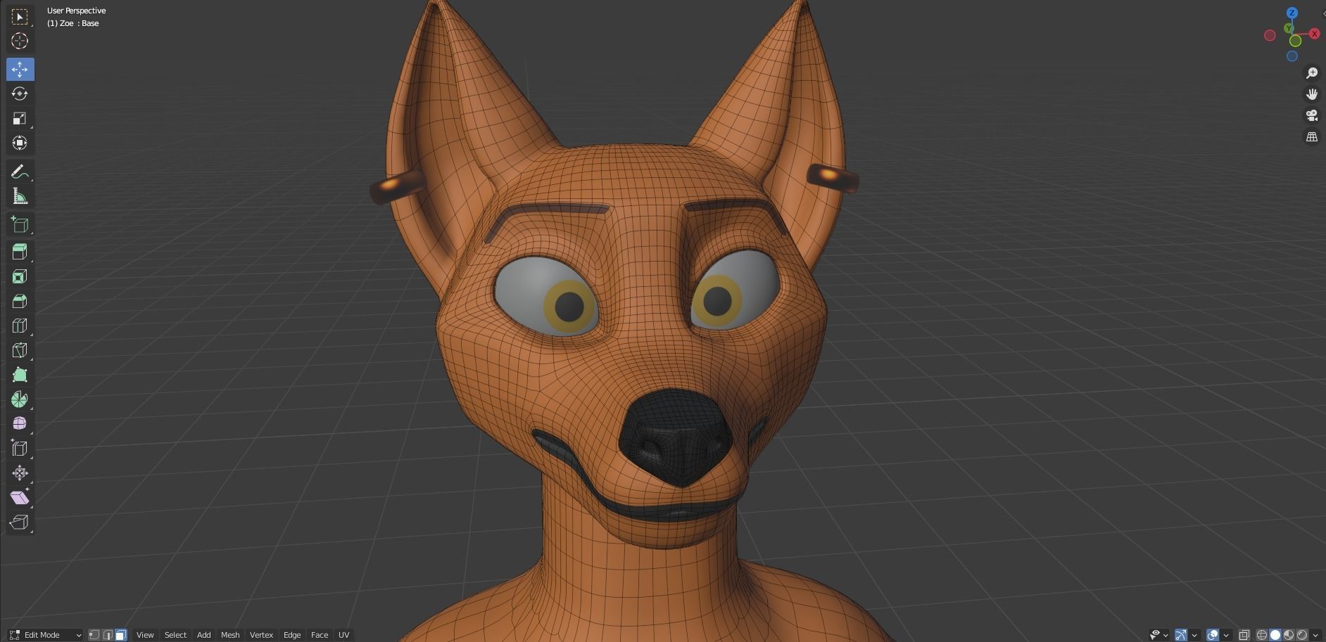 Zoe Anthro Fox 3D model_50