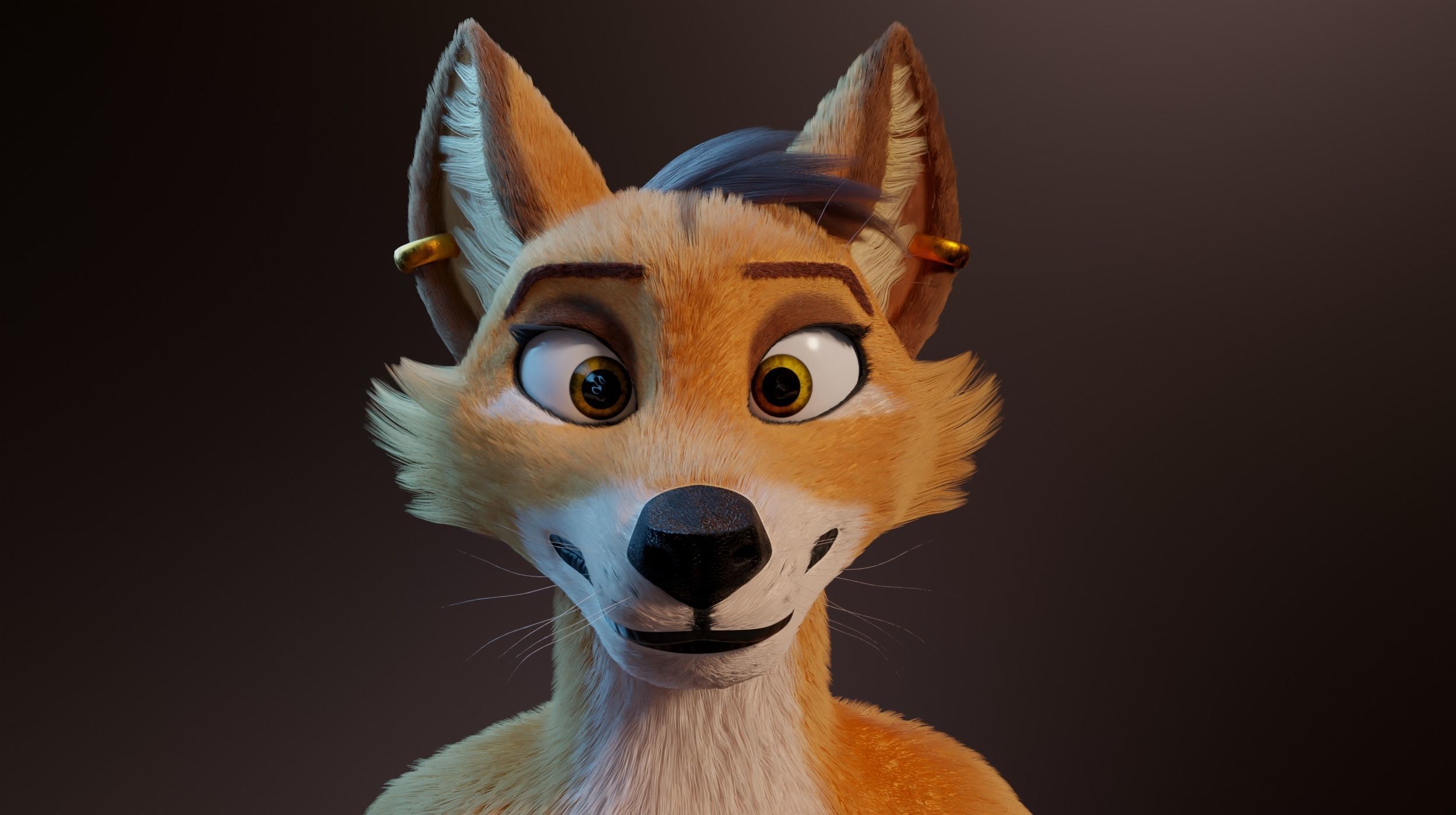 Zoe Anthro Fox 3D model_3